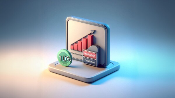 نمودارهای آناری روی یک مانیتور نمادین 