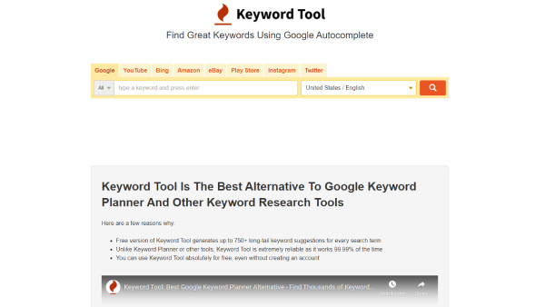 keywordtool.io