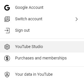 نحوه ورود به صفحه یوتیوب استودیو (تصویر راهنمای مطلب چگونه از یوتیوب کسب درآمد کنیم)