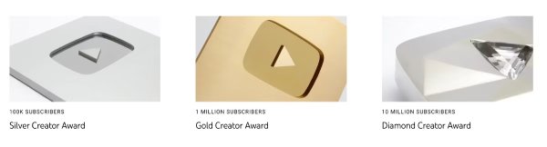انواع جوایز Creator Awards