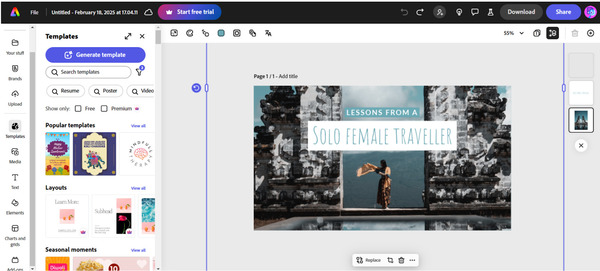 ابزار adobe express