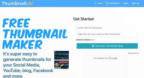 ابزار thumbnail ai