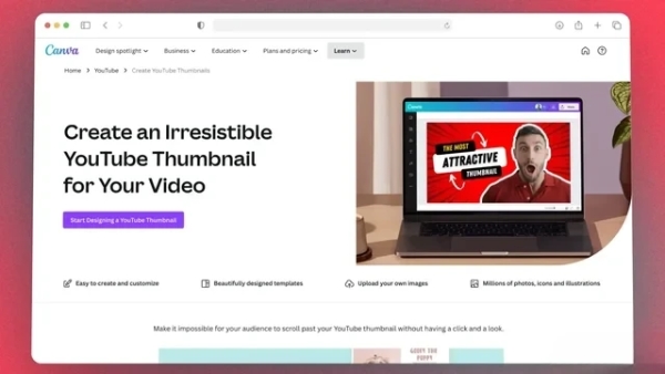 استفاده از canva برای ساخت تامنیل - تامنیل یوتیوب چیست