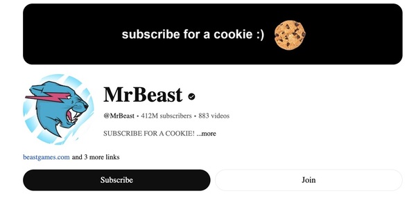 کانال یوتیوب MrBeast