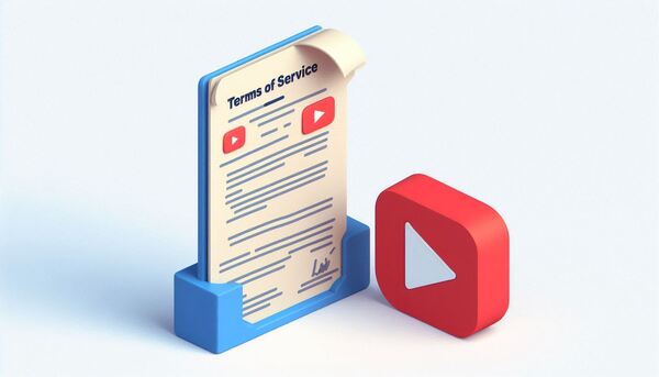 دستورالعمل یوتیوب در کنار لوگوی آن - آیا درآمد از یوتیوب قانونی است