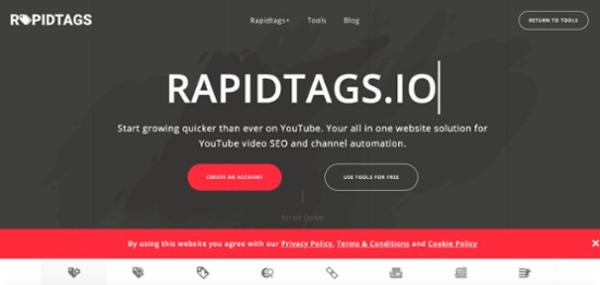 ابزار Rapidtags برای سئوی یوتیوب با AI