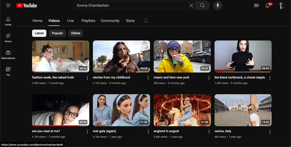 کانال یوتیوب Emma Chamberlain - بیشترین درآمد یوتیوب برای کدام کانال ها است