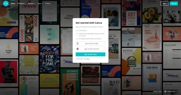 برنامه Canva - برنامه ساخت تامنیل برای یوتیوب