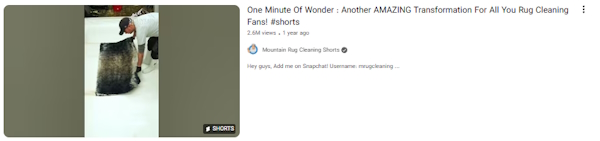 نمونه ویدیو تمیزکاری رضایتبخش از کانال یوتیوب بدون چهره