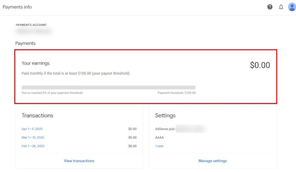 بخش earnings در یوتیوب استودیو - کیف پول یوتیوب کجاست