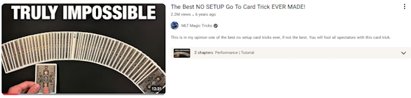 نمونه ویدیو مربوط به شعبده و تردستی از بهترین ایده های یوتیوب بدون چهره در سال ۲۰۲۵