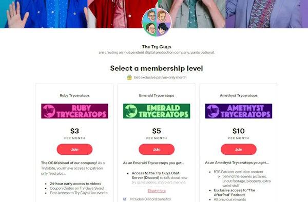 چنل ممبرشیپ