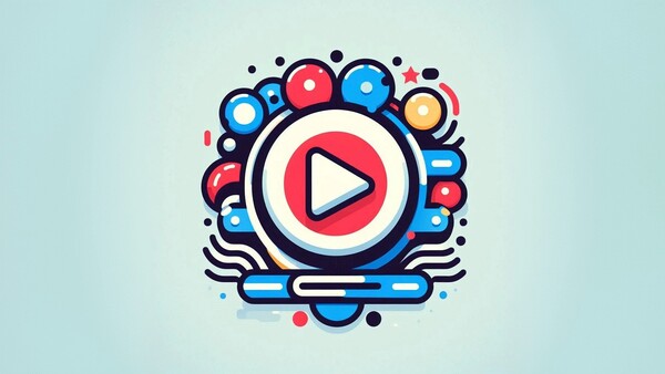 نمای گرافیکی از لوگوی یوتیوب در کنار خطوط رنگی - چه محتوایی در یوتیوب بیشترین بازدید را دارد