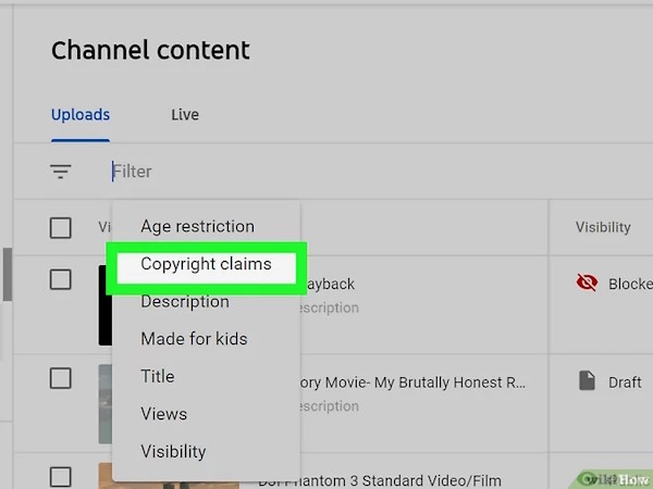 از کجا بفهمیم ویدیو یوتیوب کپی رایت خورده