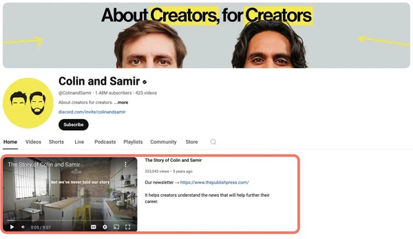 نمونه تریلر کانال یوتیوب 