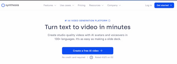 پلتفرم Synthesia