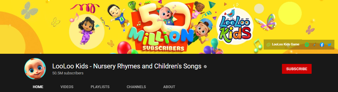 پرطرفدارترین کانال های Made for kids در یوتیوب