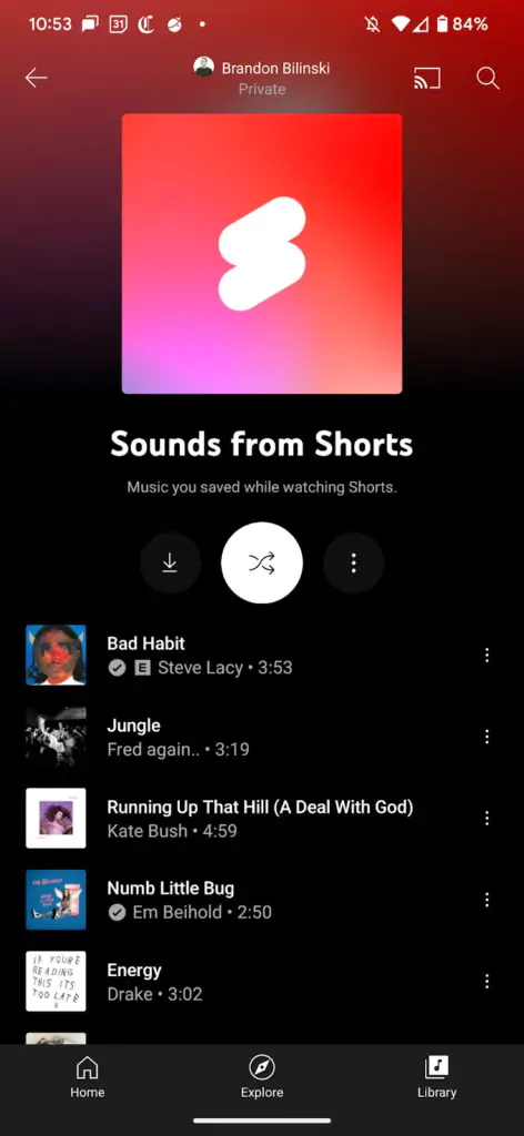 قابلیت Sounds From Shorts